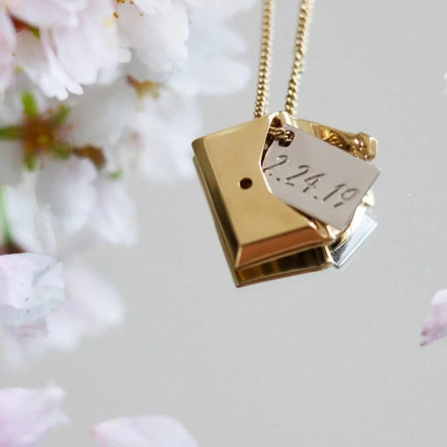 Personalized Envelope Necklace