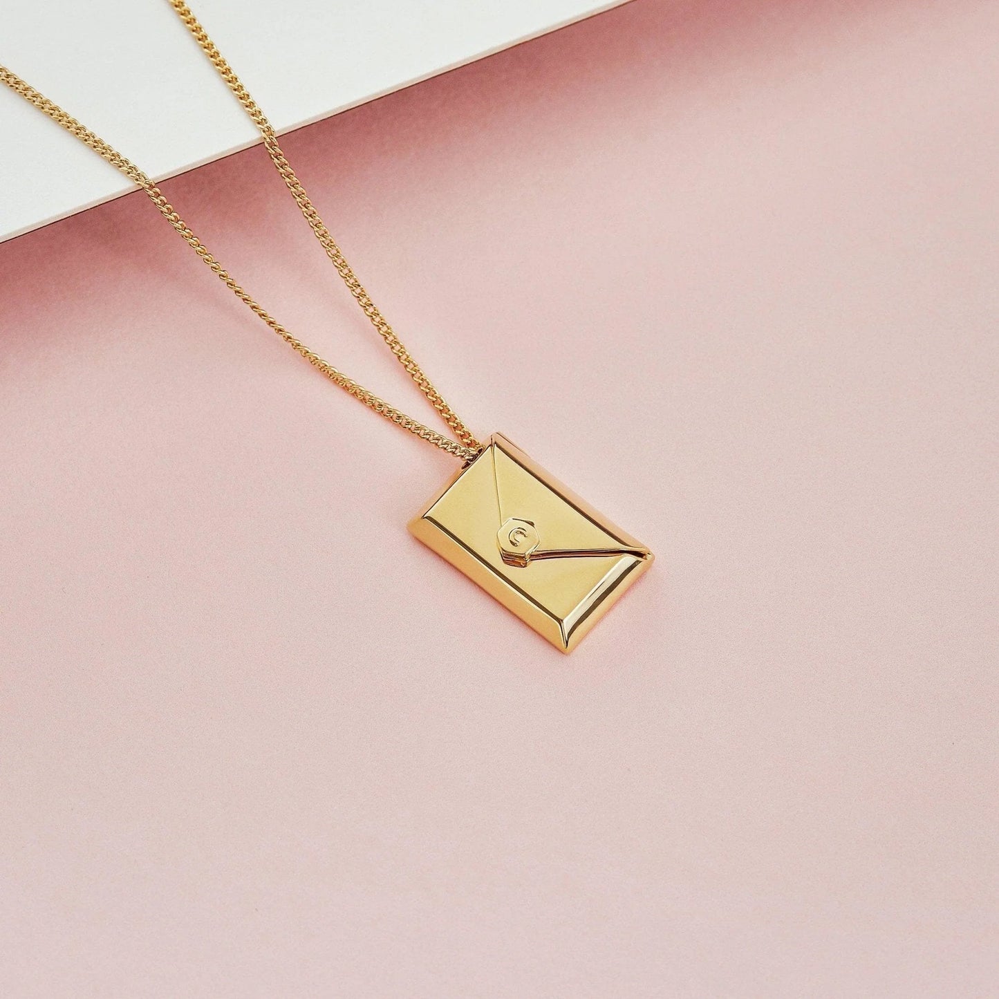 Personalized Envelope Necklace