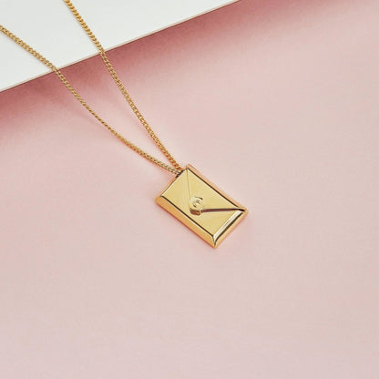 Personalized Envelope Necklace